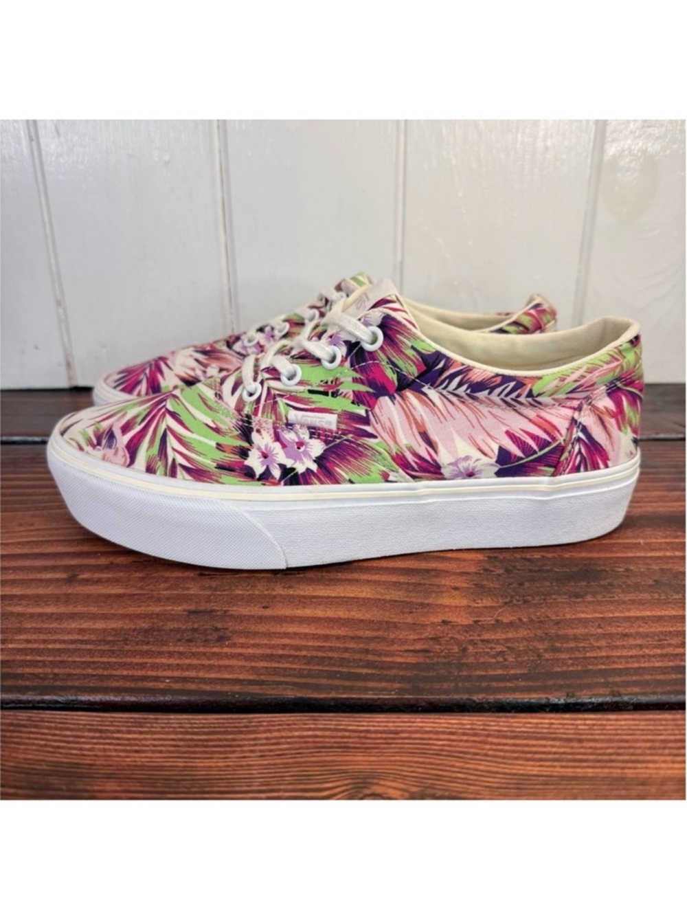 Vans Doheny Platform Tropical Floral Paradise Print Sneakers Women’s 9.5